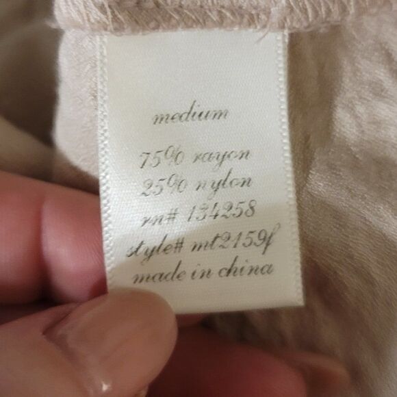 Alya Boho Beaded Blouse Sz M - Picture 5 of 6